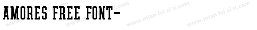 Amores Free Font字体转换